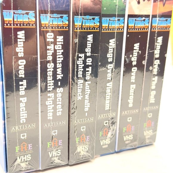 Discovery Channel Wings VHS Collection 6 Tapes Best of Military Aviation Vietnam - Picture 6 of 6